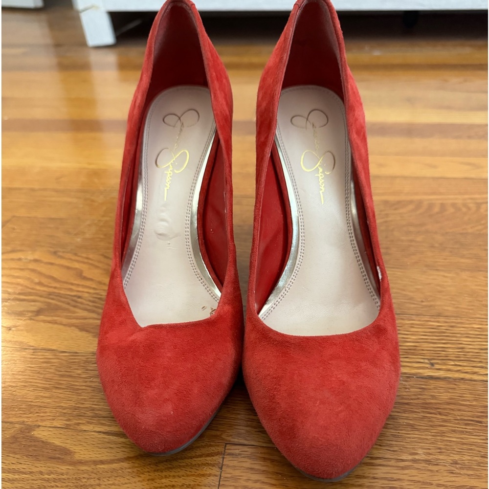 Jessica Simpson Suede Heels 10M